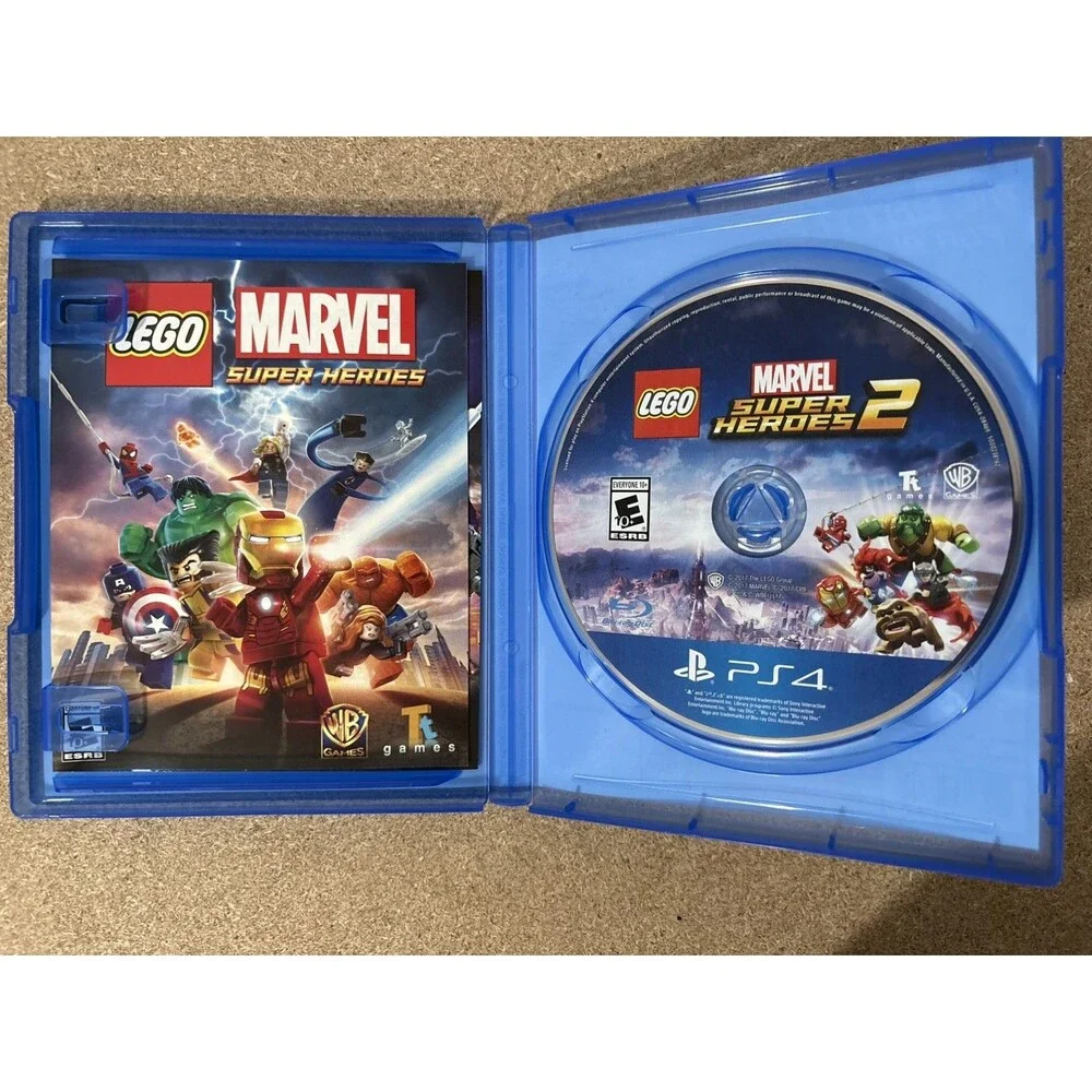 Lego Marvel Superheroes 2 Sony PlayStation 4 PS4 Video Game with Manual
